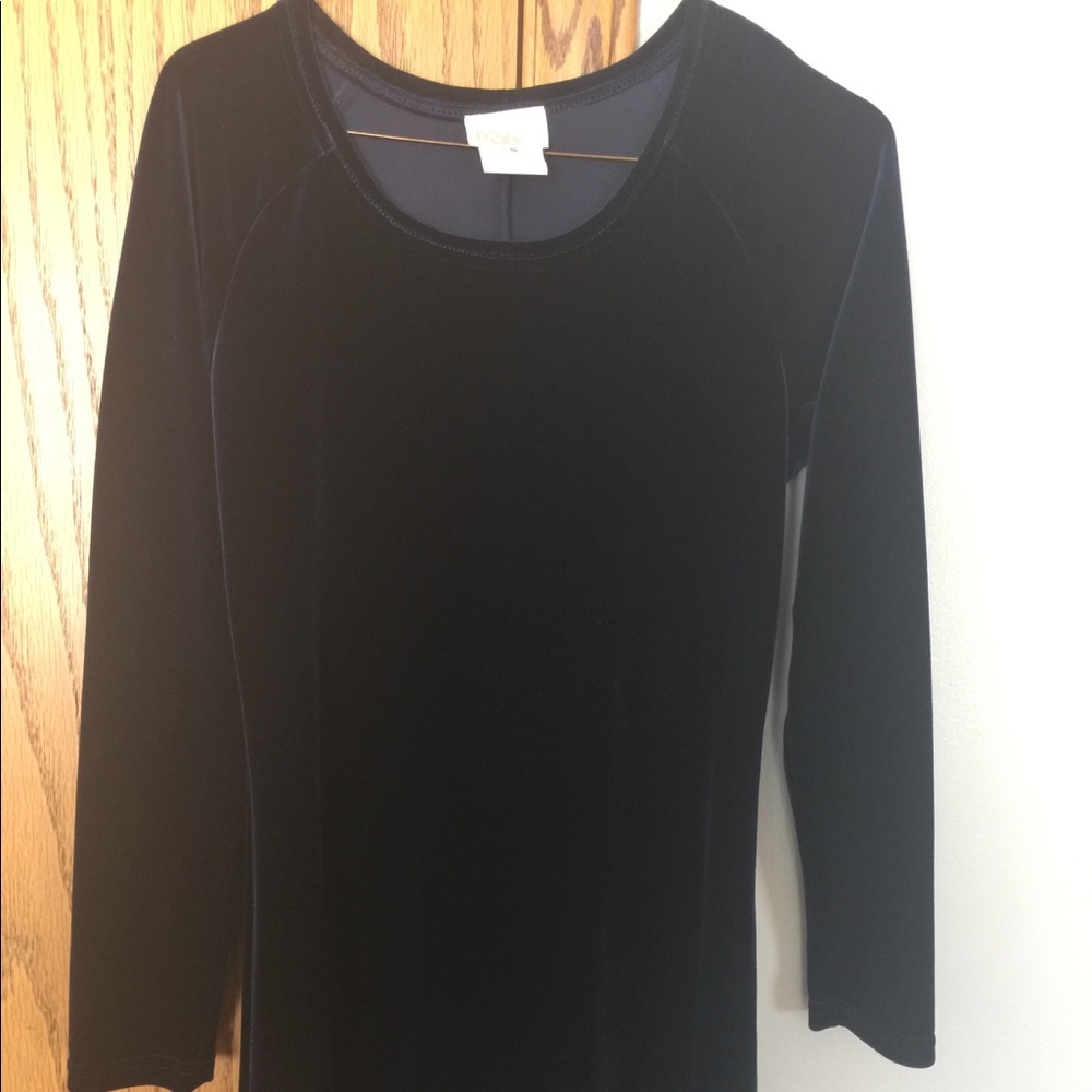 Mods Int’l Blue Velvet Long sleeve Dress